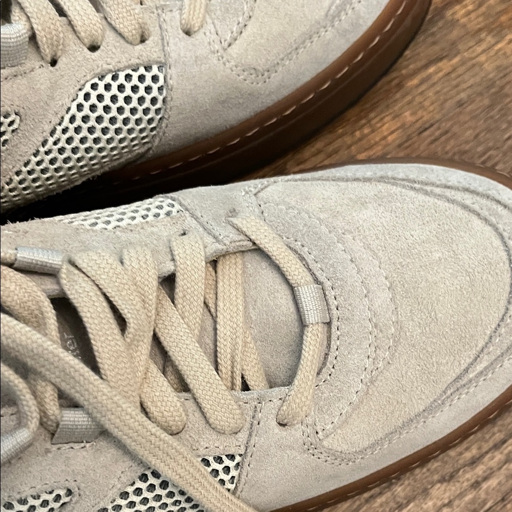 NEW P448 Beige Suede Sneakers - Picture 6 of 11